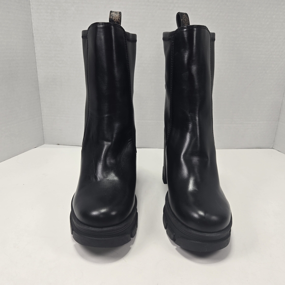 *NEW* Guess Xeno FL7XNOFAL10 Black Chunky Heeled Combat Boots Size EU 36 US 5.5 - Picture 3 of 12
